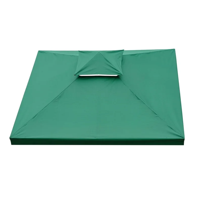 easycomfort easycomfort tetto di ricambio per gazebo da giardino doppio tetto 3x3m
