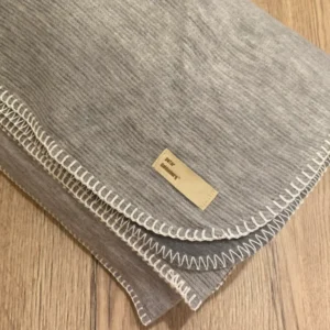 Decke SOFT SEALINE Biobaumwolle 140x200cm grau