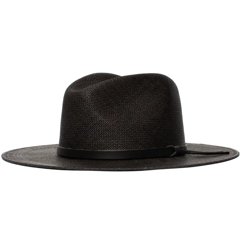 Sommerstrohhut Fedora-Schwarz | Karnz
