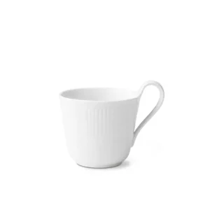 Royal Copenhagen Weiß Riflet, Hochhenkelbecher 33 cl