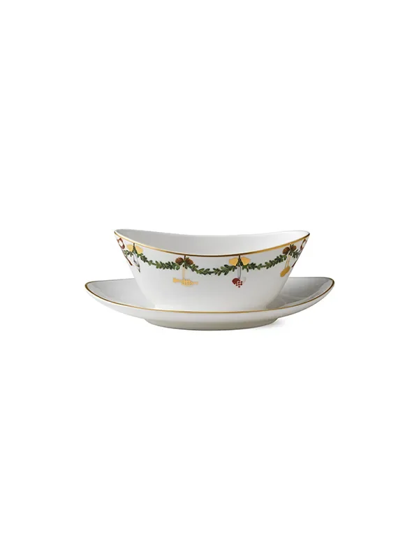Royal Copenhagen Stjerne Riflet Jul, Sauciere 43 cl