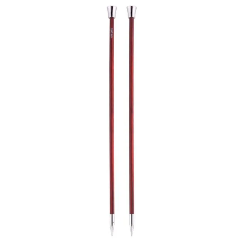 KnitPro Jackenstricknadeln Royale 5,00 mm 35 cm kirsch 1 Paar