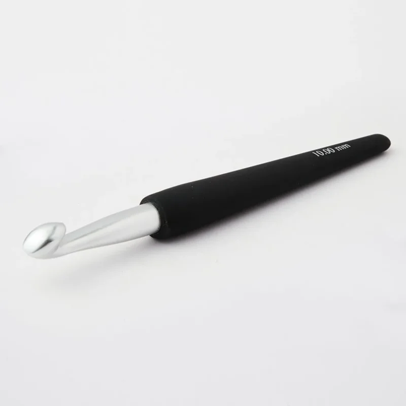 KnitPro Häkelnadel mit Softgriff 4,00 mm silber