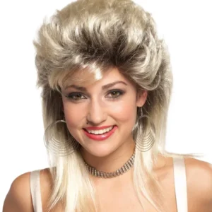 80er Jahre Rockstar Perücke Damen