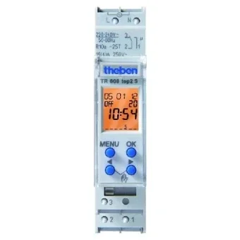 THEBEN 6080101 Digitale Schaltuhr fuer Schalttafelbau 17.5 mm