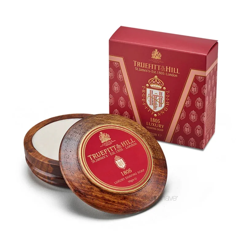 Rasierseife in Holzschale, 1805, 99 gr.