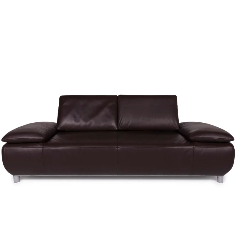 Koinor Leder Sofa Braun Zweisitzer #11233