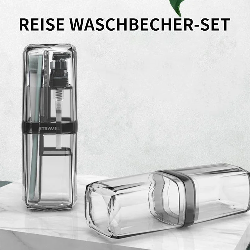 8 in 1 Kreatives Tragbares Reise Waschbecher-Set | Karnz