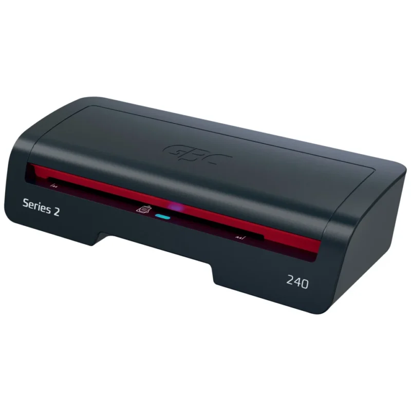 GBC Laminiergerät 240, A4, 75-125 Micron, HomeOffice, schwarz/rot