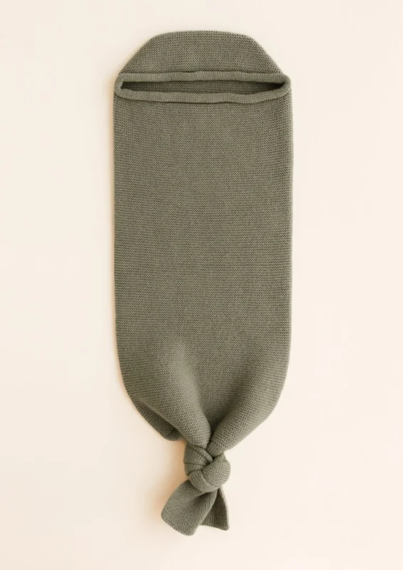 Hvid Strick-Pucksack Cocoon Artichoke