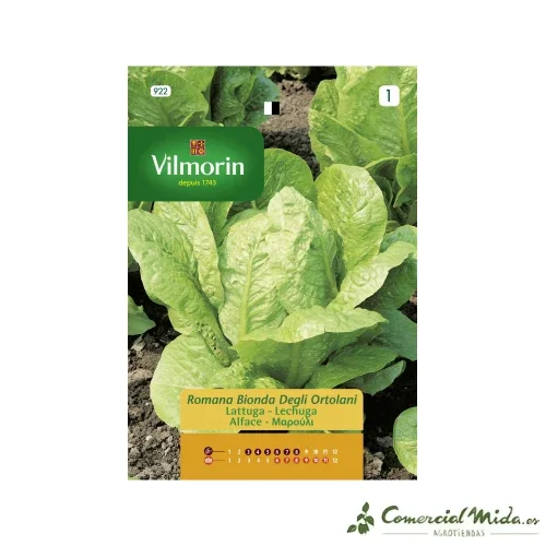 VILMORIN Semillas Lechuga Romana Bionda Degli Ortolani