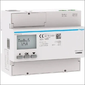 HAGER ECA310D Elektriciteitsmeter 107 mm