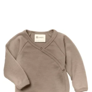 Engel Wolle/Seide Langarm-Wickelshirt sand