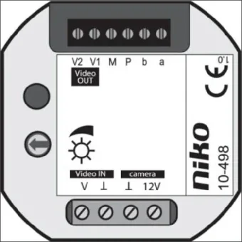 NIKO 10-498 Zusatzgeraete fuer Tuerkommunikation 52 mm