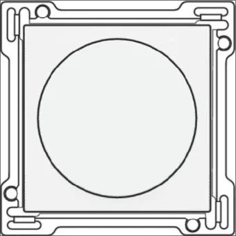 NIKO 111-31000 Bedienelement / Zentralplatte Schalterprogramm 45 mm