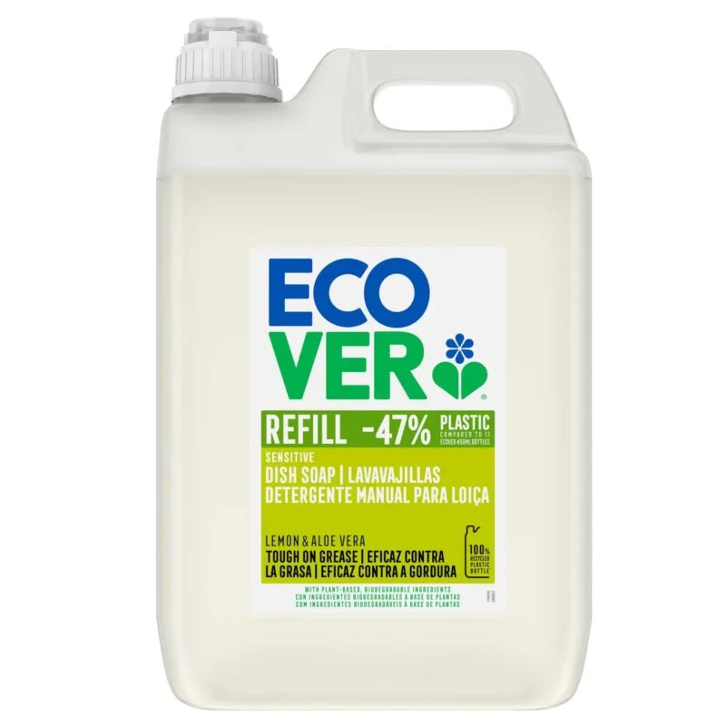 Lavavajillas Desengrasante de Limón y Aloe vera Ecover 5L