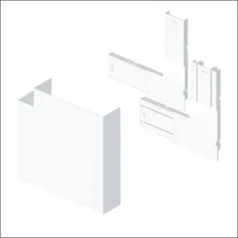 UNEX 93237-2 Bogen/Eckstueck Kabelrinne