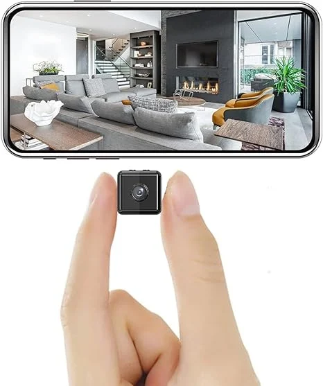 Karnz | WLAN Überwachungskamera SecureView Mini | 1080P Full HD | Wetterfest & Kabellos | App-Steuerung & Nachtsicht