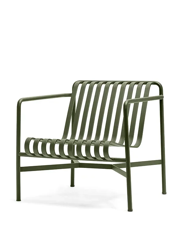 Palissade Lounge Chair Low, olive von HAY
