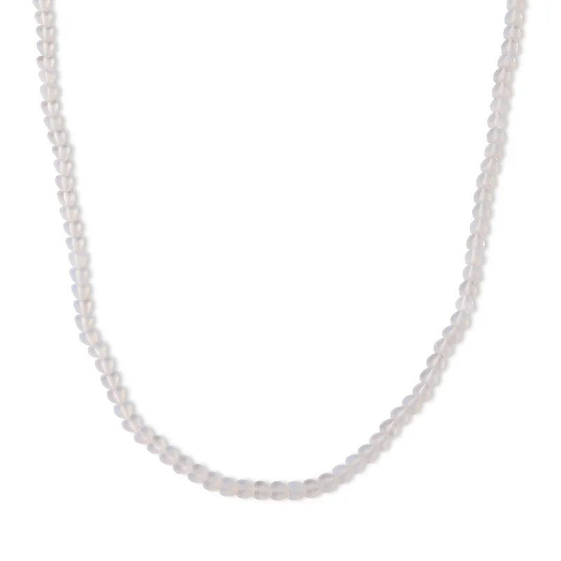 Opalit Halskette ca. 45 cm 316L Edelstahl, flexibel, ca. 55.00 ct