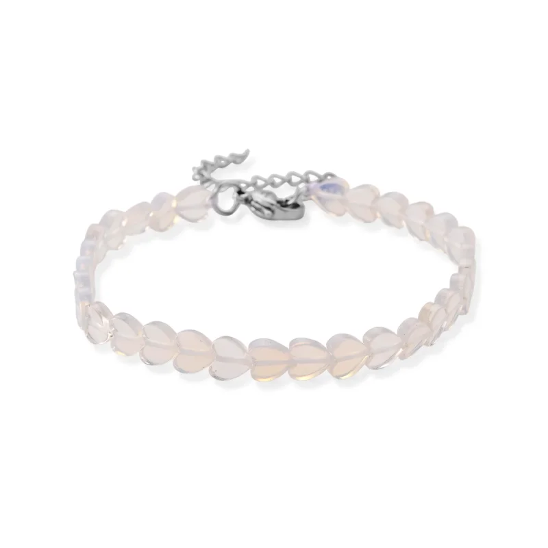 Opalit Armband ca. 18 cm 316L Edelstahl, flexibel, ca. 20.00 ct
