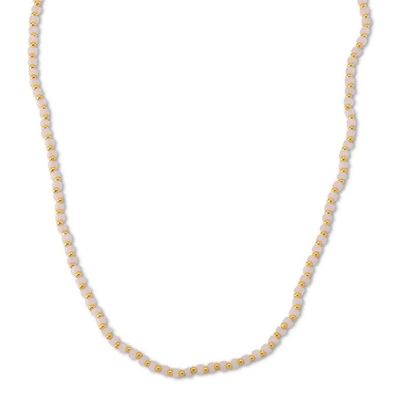 Weißer Kristall Halskette, flexibel, Reine Legierung Vergoldet 25.00 ct