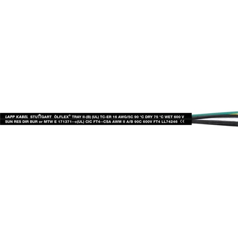 Lapp Kabel&Leitung - Energiekabel < 1 kV, für ortsveränderlichen Einsatz ÖLFLEX TRAY II 41G1,5 221641