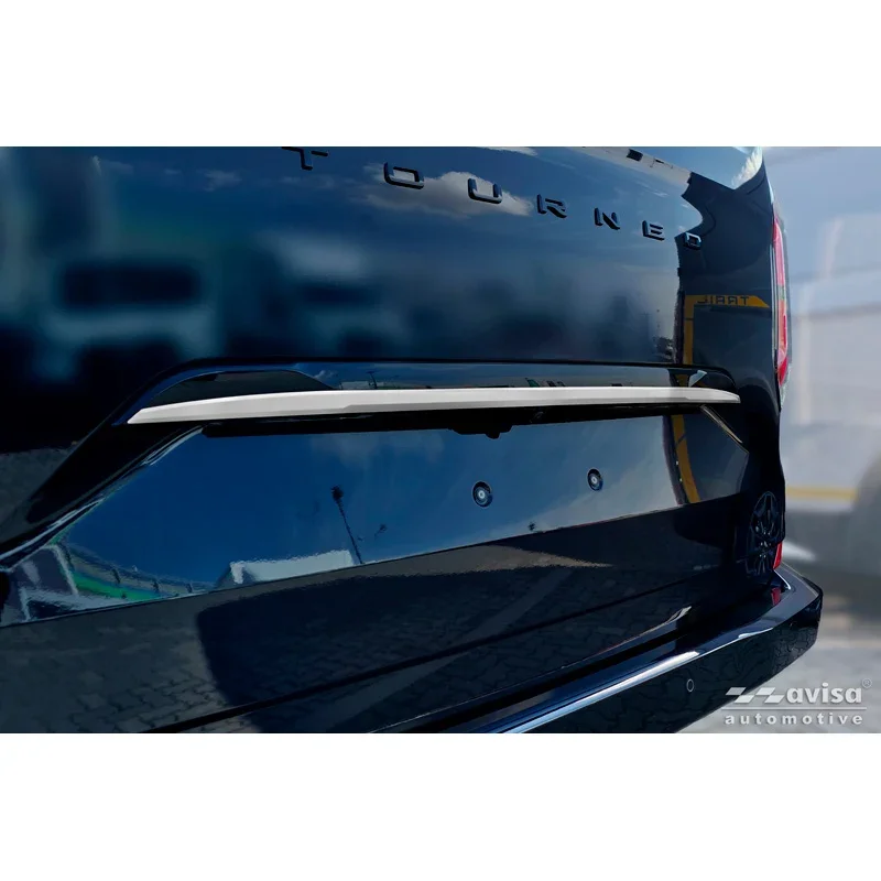 Avisa, Heckklappenleiste, gebürsteter Edelstahl, passt zu Ford Tourneo Custom II (V710) (2023-)
