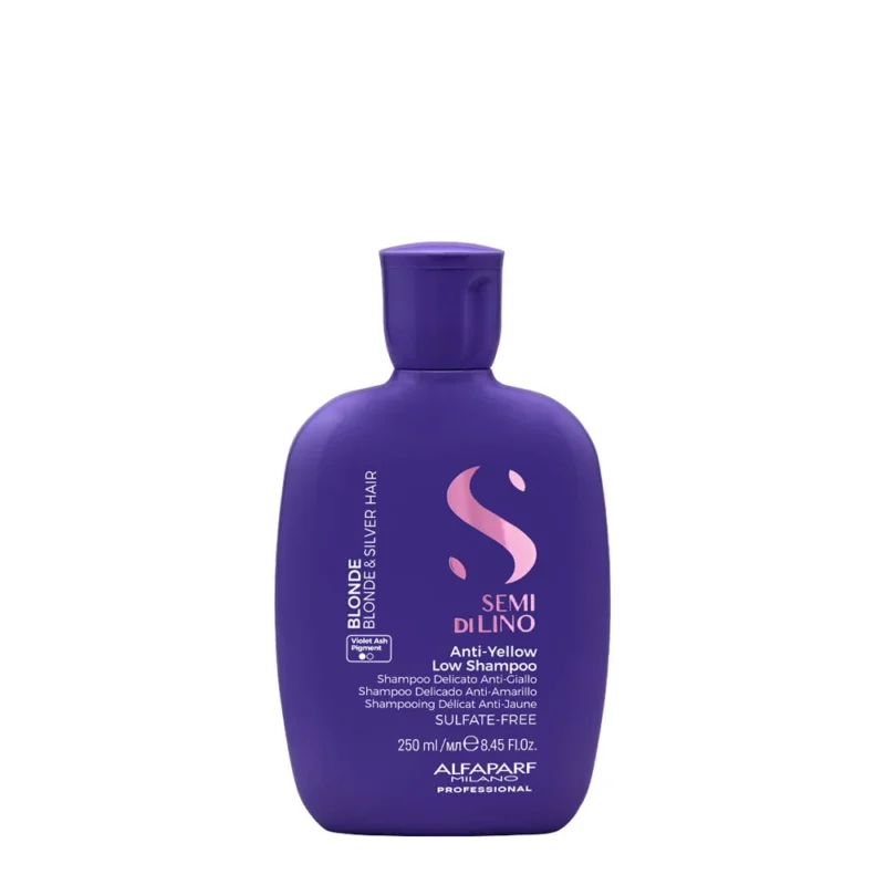 Alfaparf Milano Semi di Lino Blonde Anti Yellow Low Shampoo 250ml - shampoo delicato anti-giallo