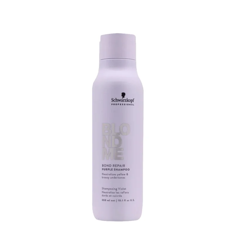 Schwarzkopf BlondMe Bond Repair Purple Shampoo 300ml - shampoo viola riparatore