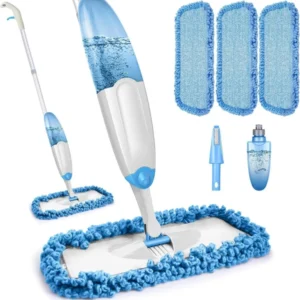 Sprühwischer Bodenwischer mit 435ml Wassertank und 3 waschbaren Pads