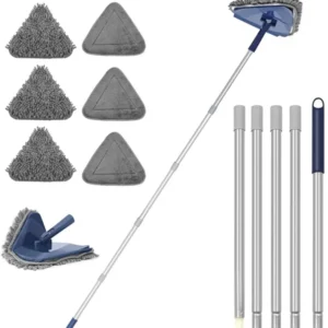 Bodenwischer Wischmopp 200CM 3-In-1 Wand Mop 6 Ersatz Pads