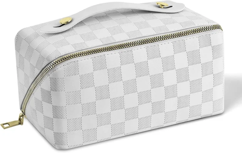 Große Kapazität Wasserdichte PU-Leder Reise Kosmetiktasche