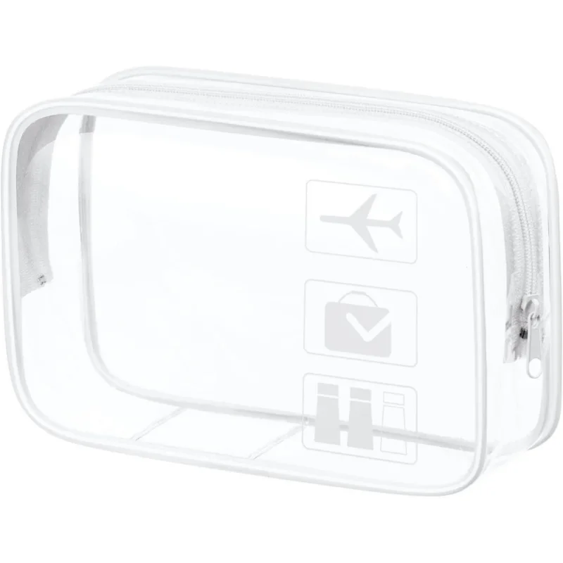 Aucuu Transparente Kulturtasche, PVC Reise Kosmetiktasche