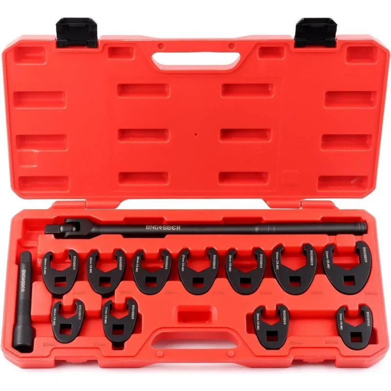 Hahnenfußschlüssel Satz 13-teilig 1/2" Antrieb 20-32mm mit Organizer-Box