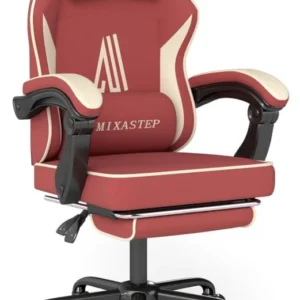 Ergonomischer Gaming Stuhl mit Fußstütze - Premium Qualität bis 130kg