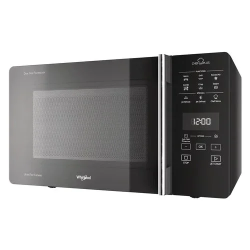 whirlpool microonde combinato whirlpool chef plus mcp 359 sl 800 w 25 litri grill a30xl52xp494 funzione cottura a vapore argento ean 8003437862069