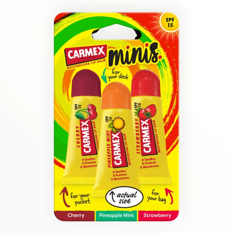 Lippenbalsam, Mini-Tuben, LSF 15, 3 x 5 g.