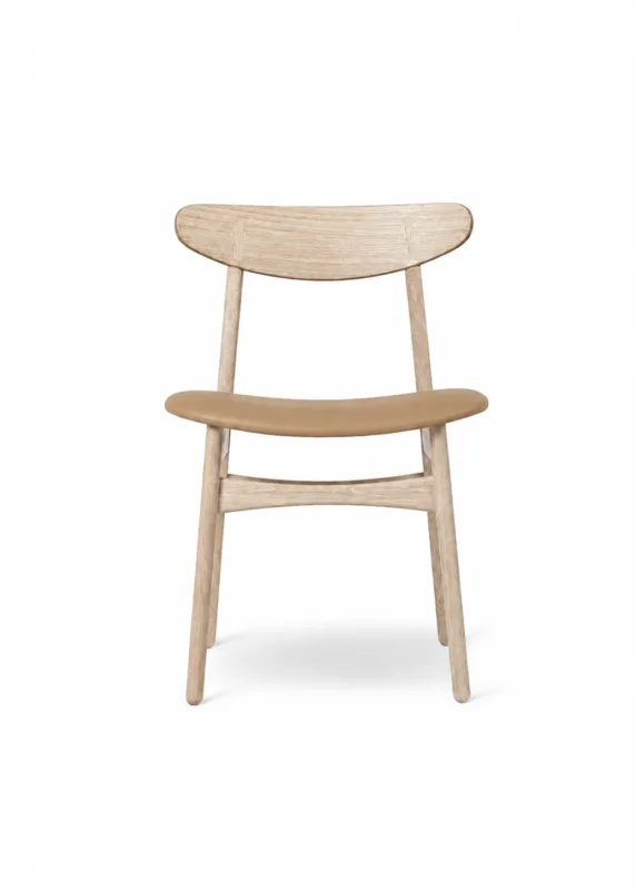 CH30P Esszimmerstuhl, seifenbehandelt Eiche, Thor 325 Leder von Hans J. Wegner