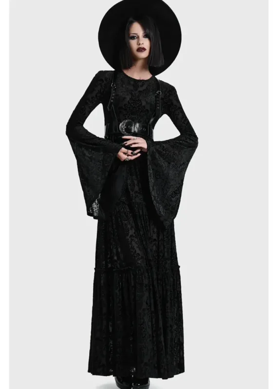 Killstar Daemon's Hex Maxikleid Schwarz