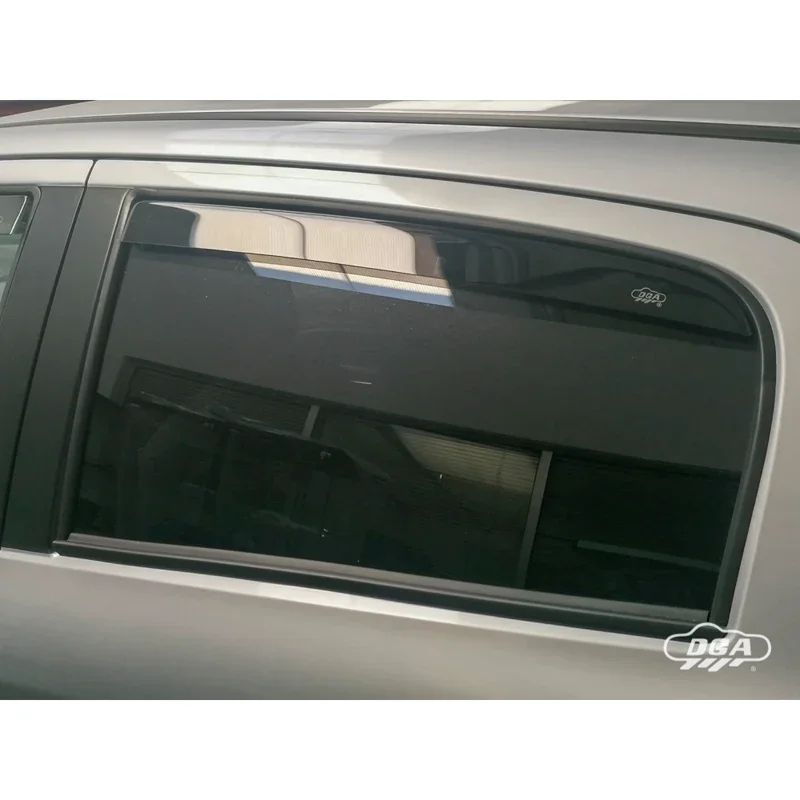DGA, Windabweiser, Rauchfarben, für Hintertüren, 2 Stück, passend für Mitsubishi Space Star / Mirage (2013-)