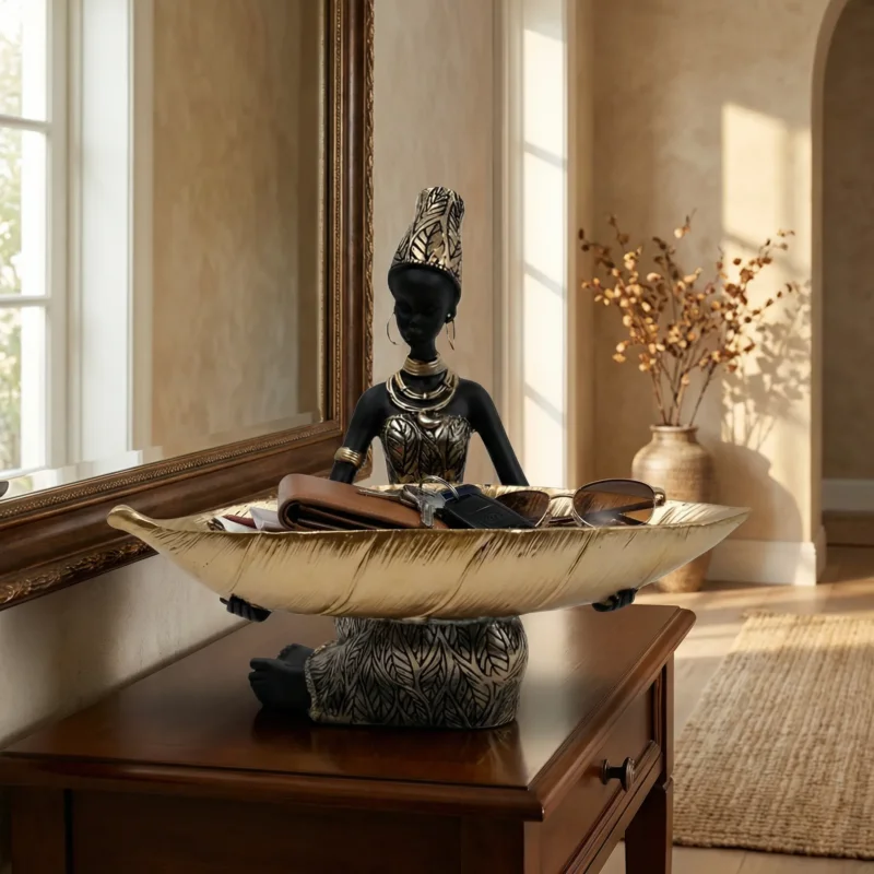 Decoratief Beeldje Met Geïntegreerde Schaal - Lumisara