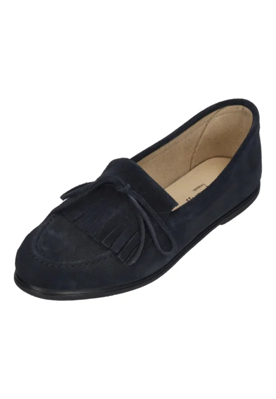 ESPADRIJ L'ORIGINALE Damen MOCASSIN VELOUR bleu fonce