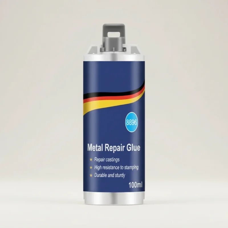 Karnz | Hochleistungs-Metall-Reparaturkleber | Industriekleber für Gusseisen, Stahl & Aluminium | Hitzebeständig & Wasserfest | 100ml Flüssigmetall-Reparaturset | Silber