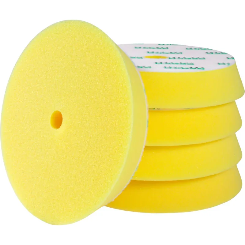 Gecko, Hard Cutting Pad (Yellow) 80mm, 5 Stk, 75mm backing plate