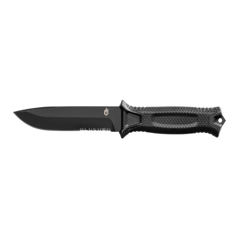 Gerber - StrongArm Festes gezahntes Messer // Schwarz-Messer & Dolche-Gerber-GearFreak.de-1