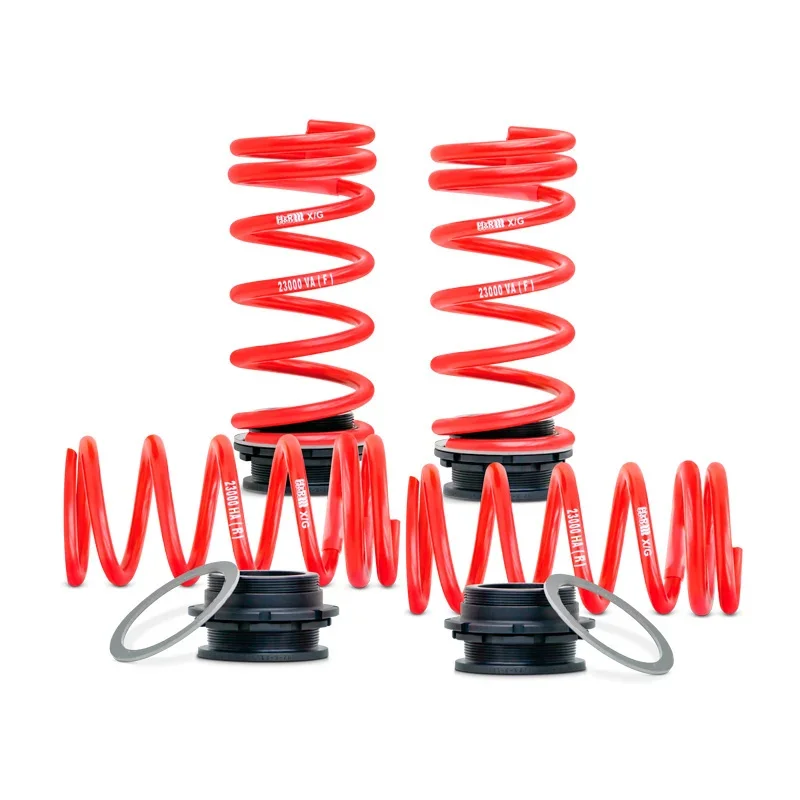 H&R, Höhenverstellbare Federsysteme passend für Volkswagen Transporter T5/T6/T6.1 VA45/60/HA20-50mm, Stahl, Rot