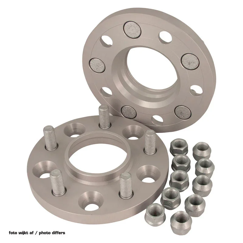 H&R, DRM-System Spürverbreiterungsatz 50mm pro Achse - Lochkreis 5x114,3 - Mittenzentrierung 60,1mm - System M12x1,5 - passend für Lexus, Stahl, Silber