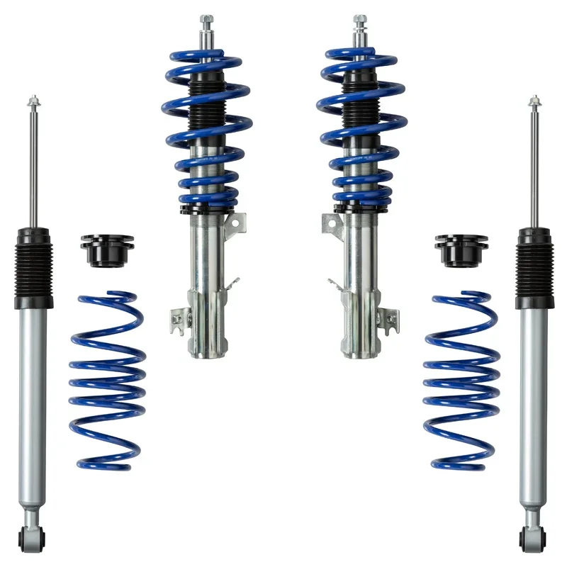 Bonrath, Gewindefahrwerke passend für Ford Fiësta MK7 2008-2016 & MK8 2017-, Stahl, Aluminium, Blau
