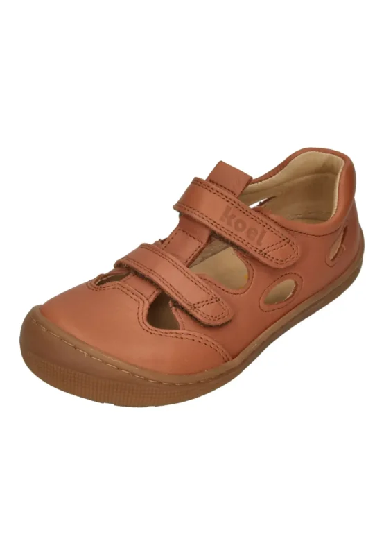 KOEL Barefoot Kinder Sneakers DEEN NAPPA cognac – Barfußschuhe - Braun | shoedeal.de